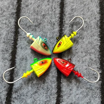 80g Metal Jig Fish Head Saltwater Lead Head Deep Sea Jigging Fishing Lure for Perch Bass & Shark – Metal Jig – view 2
