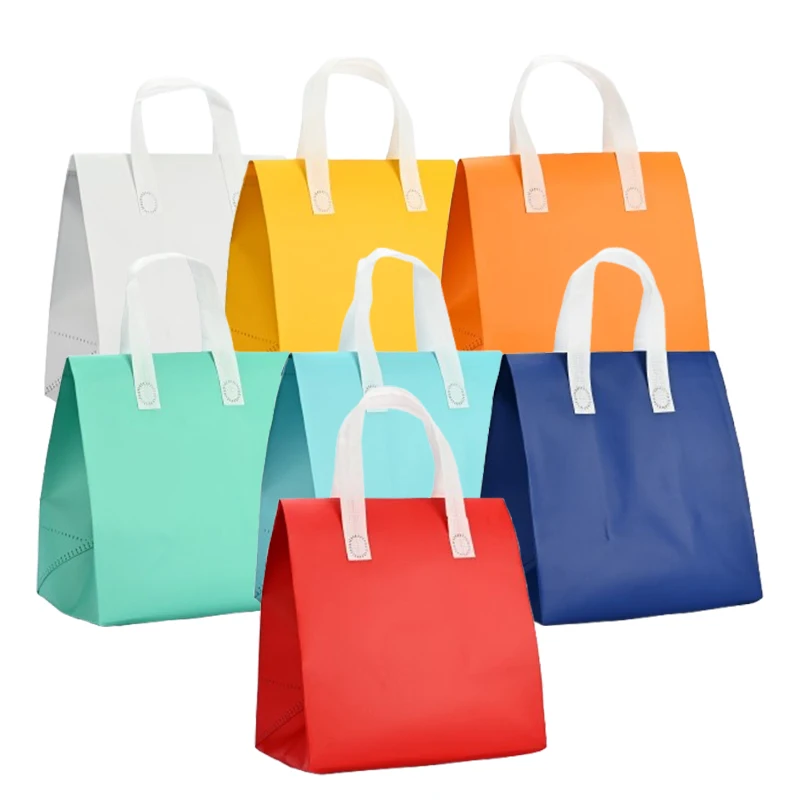 Spot Tote Bags Custom Printed logo Recyclable Fabric pp Non Woven Bags Shopping Bags supplier