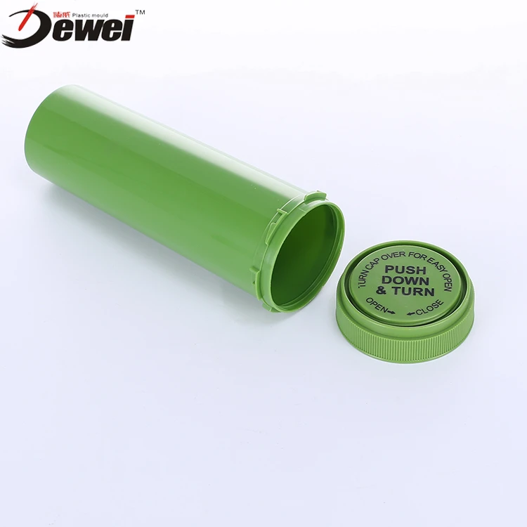 Child Resistant Vial Plastic Medical Vials With Reversible Cap Reversible Pharmacial Vials With Push Down