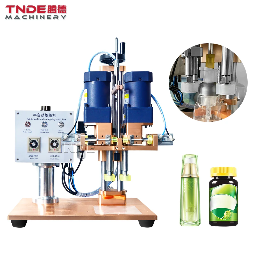 Manual Spray Bottle Water Bottle Cap Sealing Machine Semi Automatic Screw Capping Machine