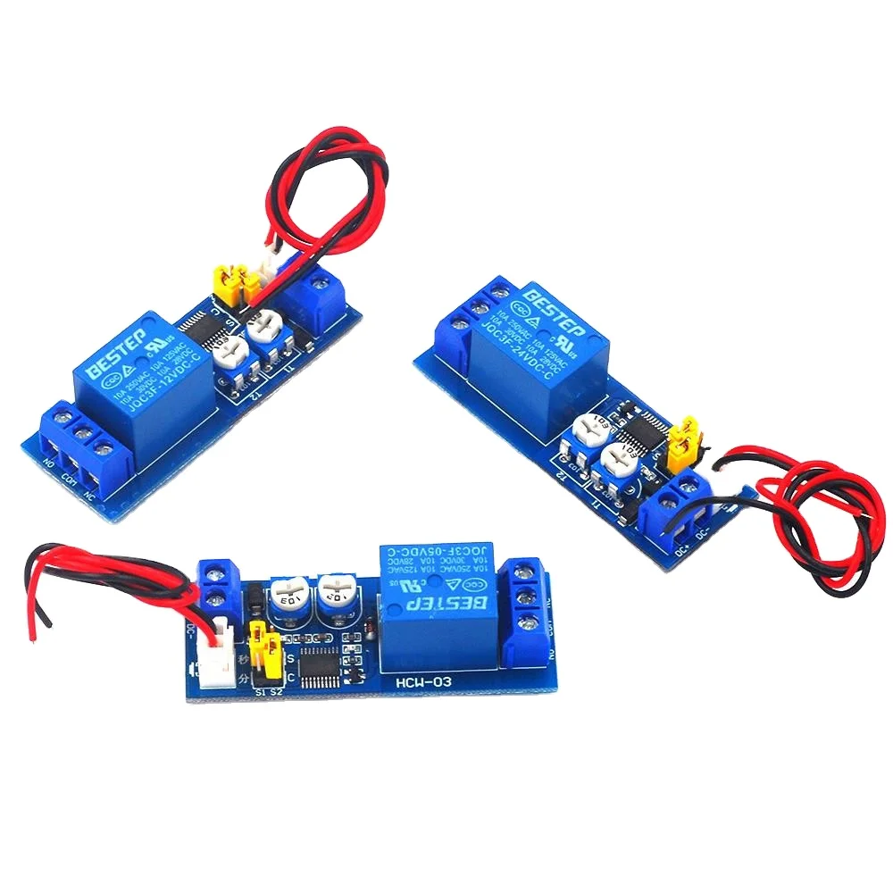 DC 5V 12V 24V Регулируемый цикл 120 мин таймер Задержка включения/выключения релейный модуль 0 ~ 120 минут 1 канальный таймер управления переключатель реле