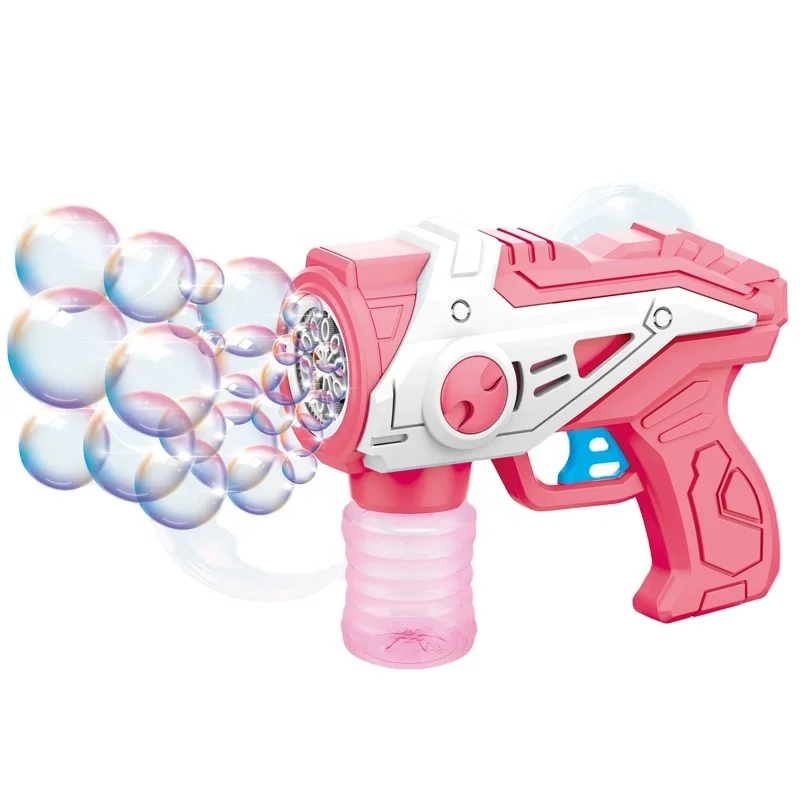 12hole Electric Light Up Bubble Gun 2024 Bubble Machine Toy For Kids