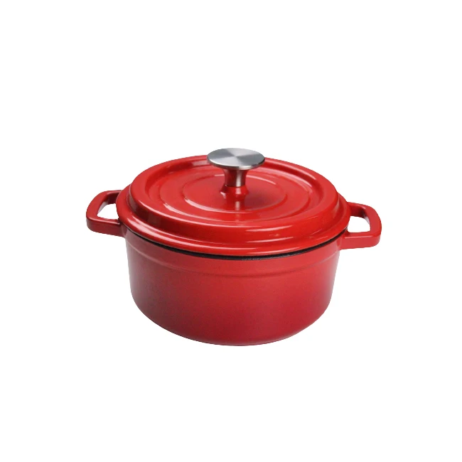 Factory-Made Household Large-Capacity Square Two-Ear Enameled Cast Iron Dutch  Oven - China Soup Pot and Cast Iron Soup Pot price