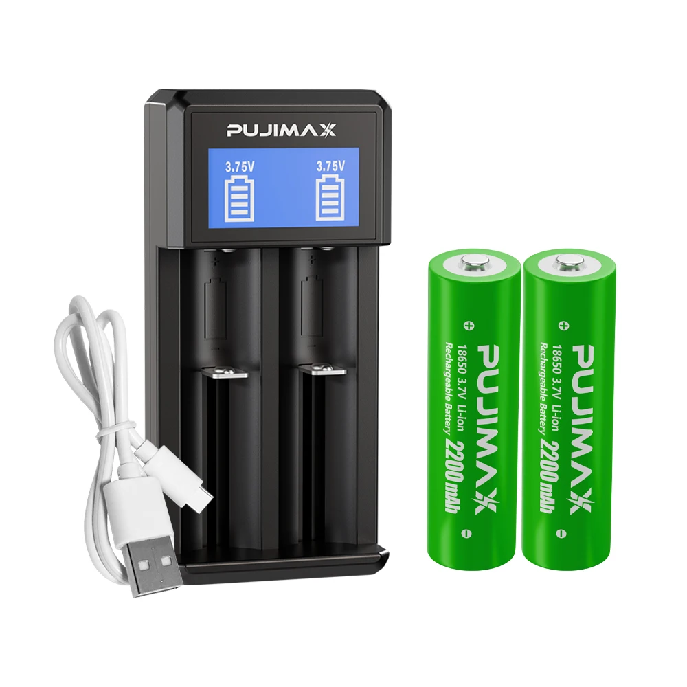 PUJIMAX fabrika 3.7 Volt geri dönüşüm lityum-iyon 18650 pil