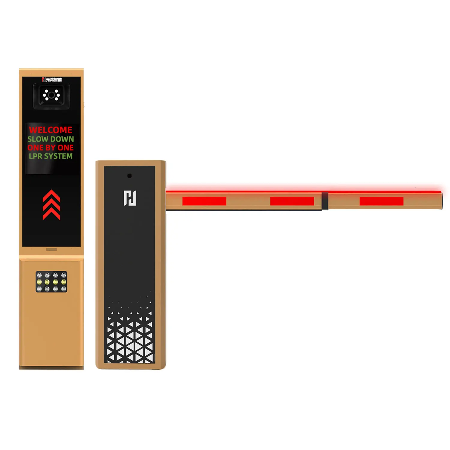Unmanned Garage LPR Terminal with 4-Line