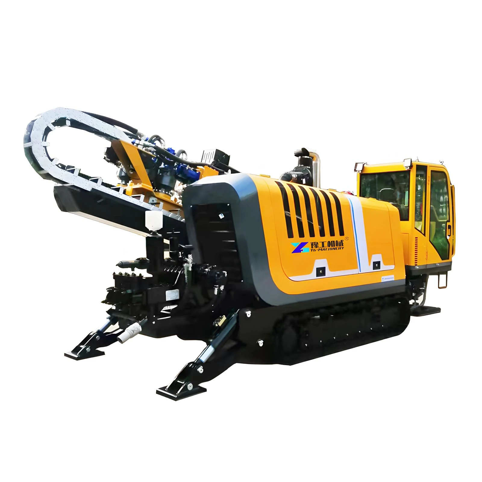 300 Meter Horizontal Directional Drilling Machine / 20 Ton HDD Machine High Power Engine Pump 300-1200mm Drilling Diameter