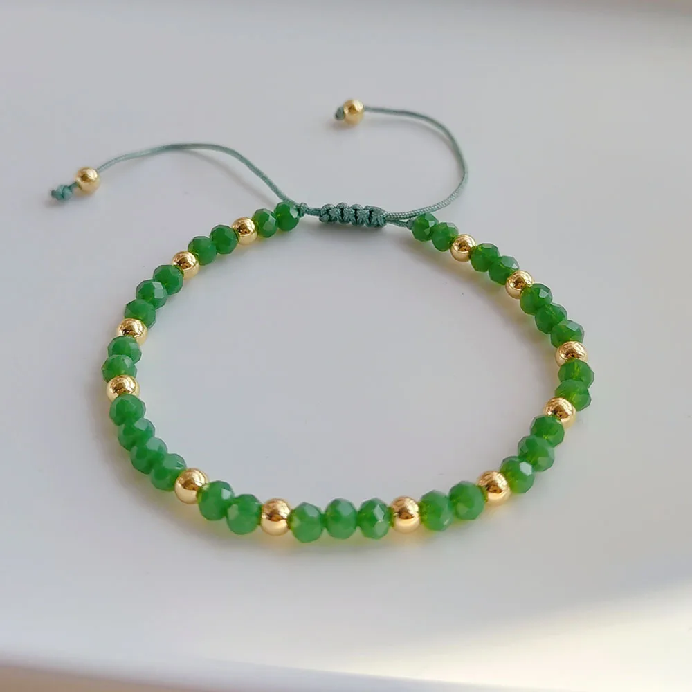 Bracciale con perline di legno multistrato in stile bohémien