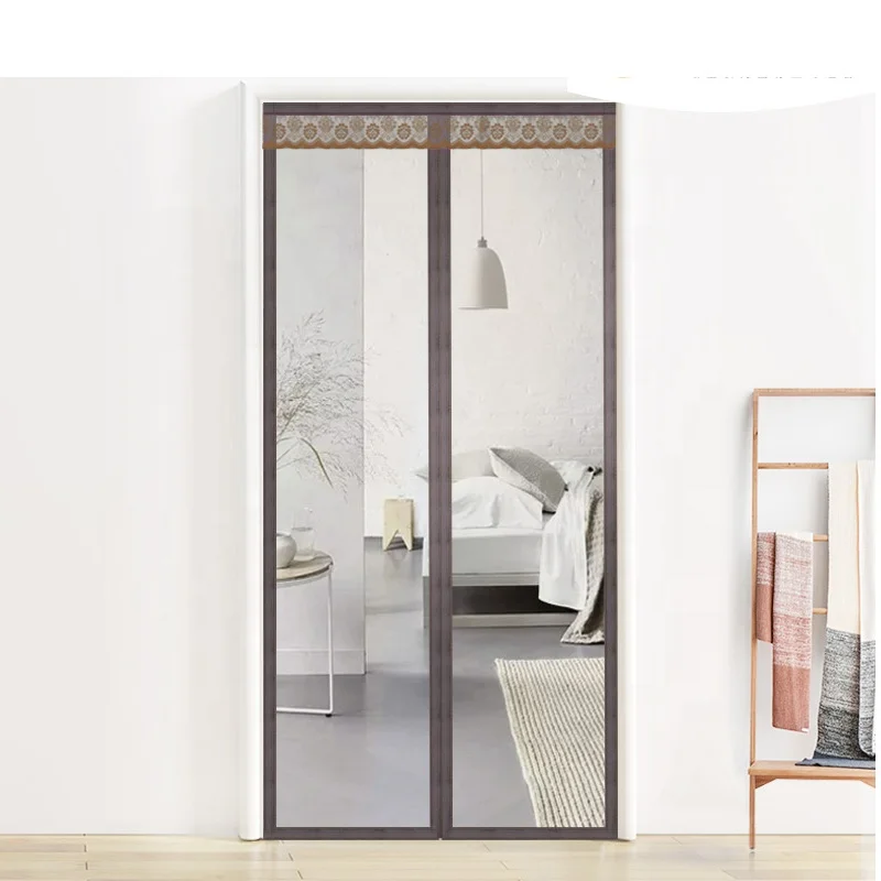 Factory Magnetic Curtain Mosquito Net Screen Door Magnetic Door Mesh with Heavy Duty