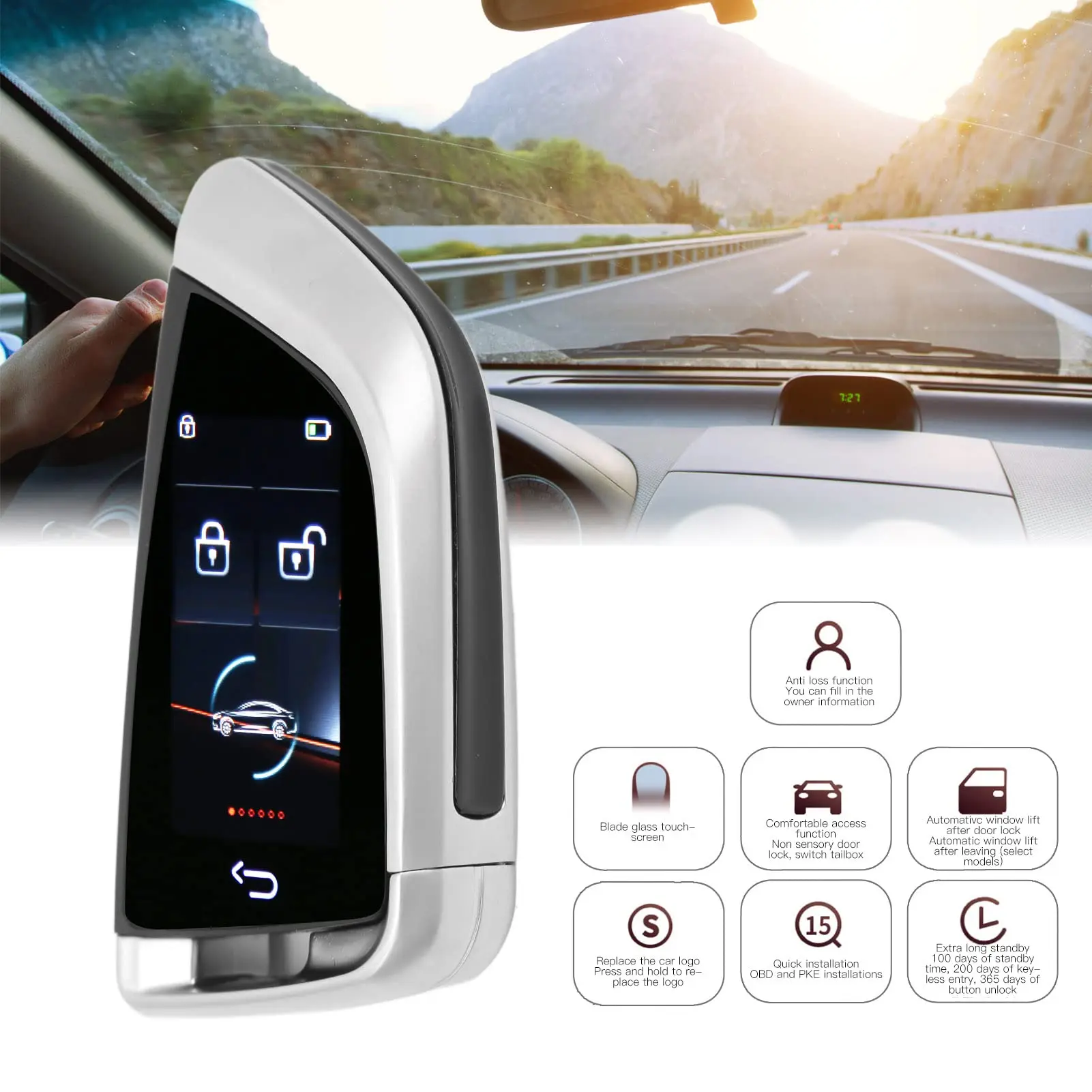 Universal Lcd Display Car Key Upgrade Smart Remote Control Keyless For Bmw Key Modified 568