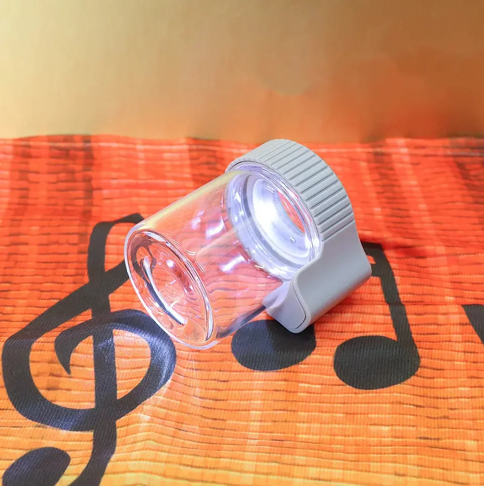 Cheap Custom Light up Air Tight Storage Led Transparent Magnifying View Glass Jar Herb Stash Container MAG Jar