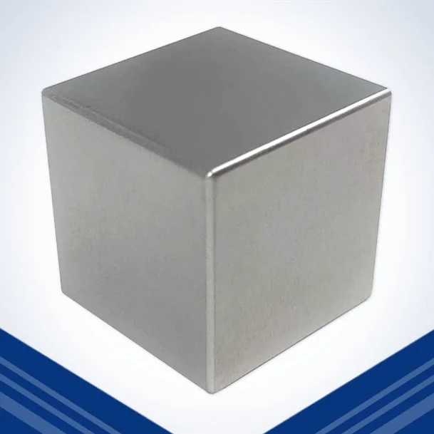 Cube De Magnésium Pevfeciy - 25,4mm - Métal Pur 99,95% - Densité élevée - Collection Ou éducation