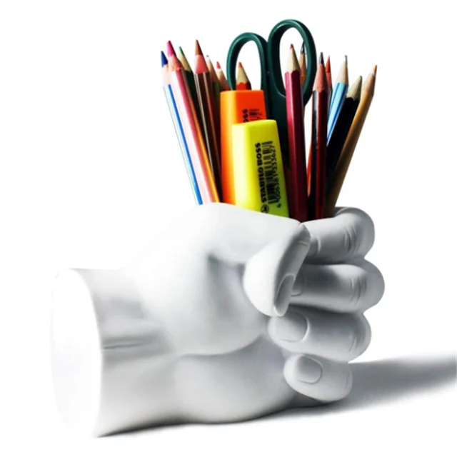 Custom Plastic Container Shape Pen Holder Personalized Pen Holder