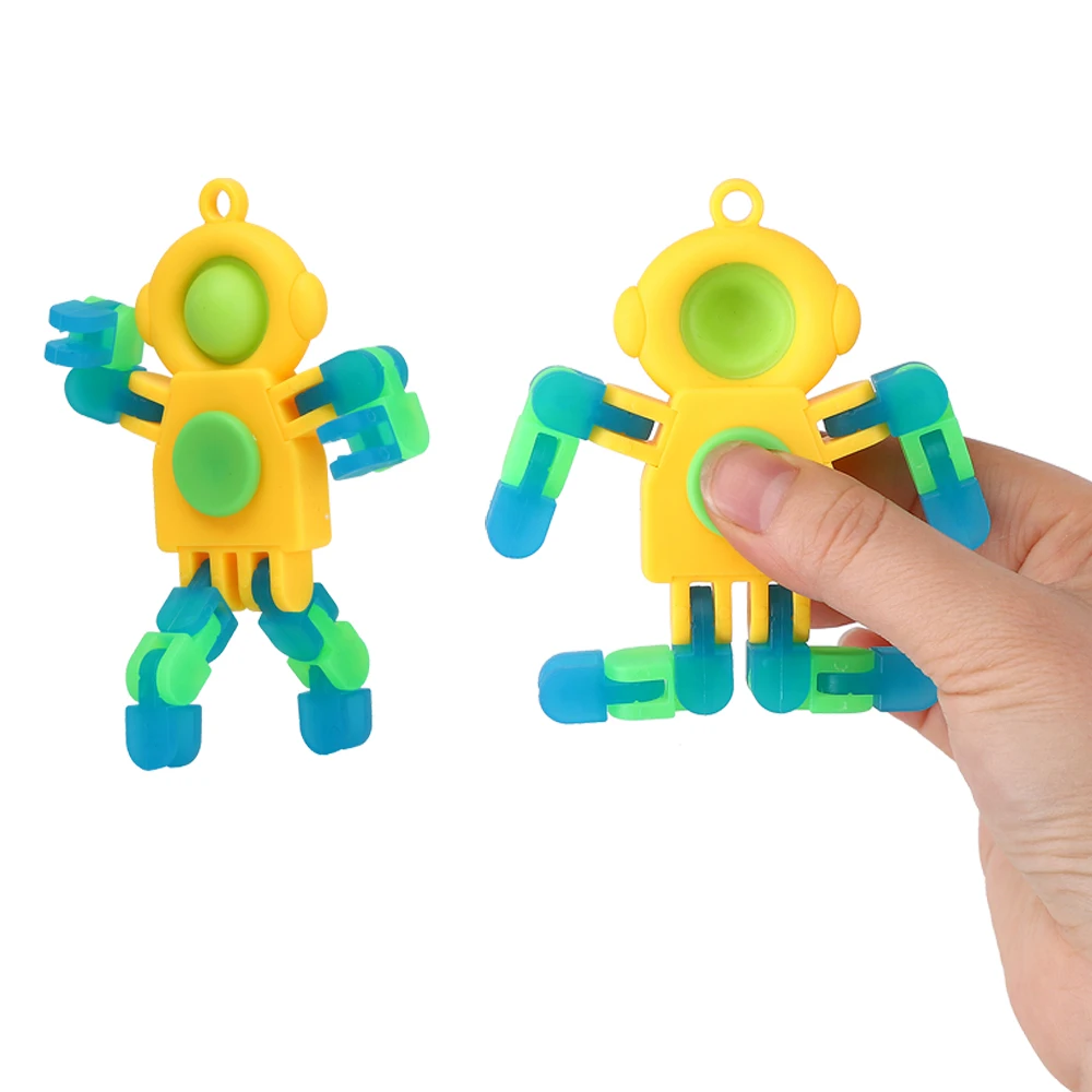 Factory Price Mechanical Robot Chain Fidget Toys Luminous Mechanical Gyroscope Stress Relief Toy Desk Toy for Kids and Adults