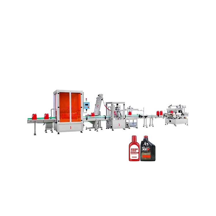 Заводская низкая цена, легкая в эксплуатации малая линия для розлива жидкостей для моторного масла