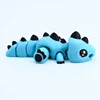 Estegosaurio pequeño azul cielo de 10 cm.