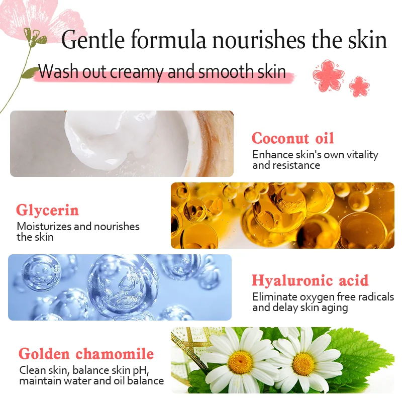 
Wholesale Amind Acid Mousse Collagen Cream Body Wash Whitening Body Bath Treasure Deep Cleaning Cedar Smell WIht High Quality 