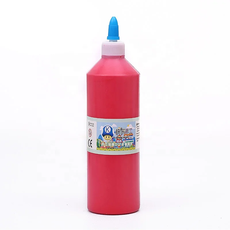 Customized 500ml Plastic Bottle Packaging Art Paint Set DIY Painting on Canvas Glass Paper Featuring Acrylic Paint