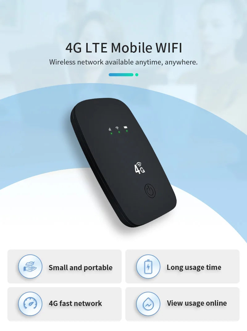 High Speed Wireless Usb 4g Modem Wifi Router With Sim Card Battery ...