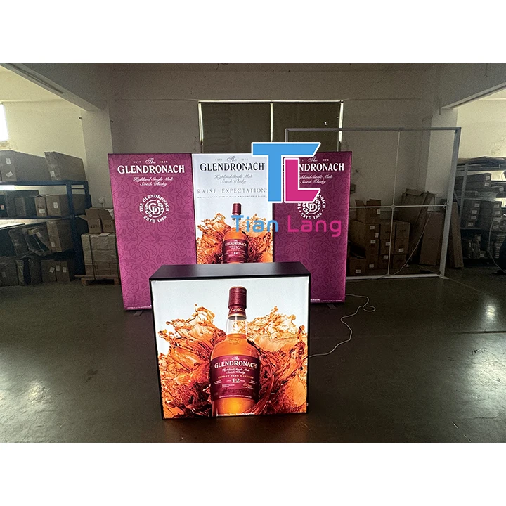 Modulinis prekybos parduotuvės skatinimo aliuminio nauja išleidžiama keliaujanti modernus dizainą rodyti detalinius pernešamąjį stalą