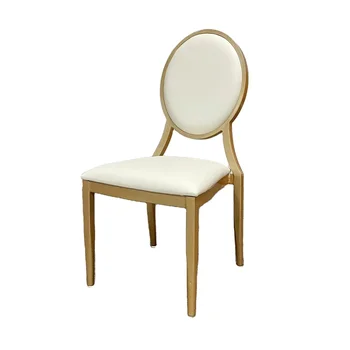 Factory wholesale tiffany chairs used for wedding event gold aluminum chair hotel banquet chair