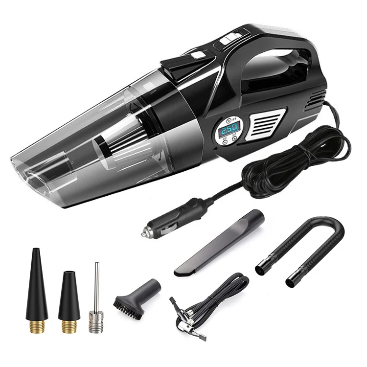 130 Вт автомобильный пылесос насос для шин портативный воздушный компрессор с цифровым ЖК-дисплеем в шинах и светодиодным индикатором