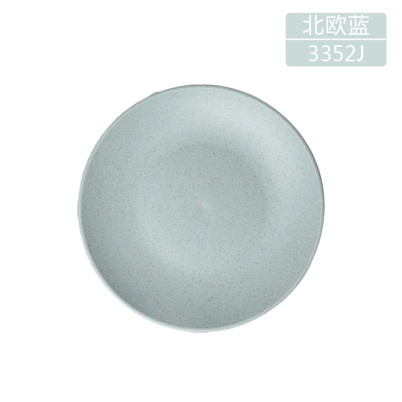 
3352J оптовая продажа экологически чистых биоразлагаемых детских салатов для ресторана Роскошная Посуда из пшеничной соломы обеденный набор посуда 