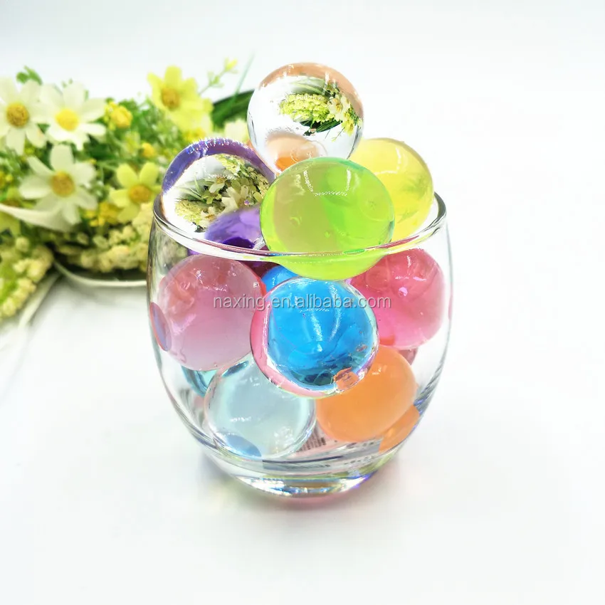 Кристалл почвы Волшебные водопоглощающие бусины водяной гель большие бусины хрустальные грязевые красочные гелевые шарики