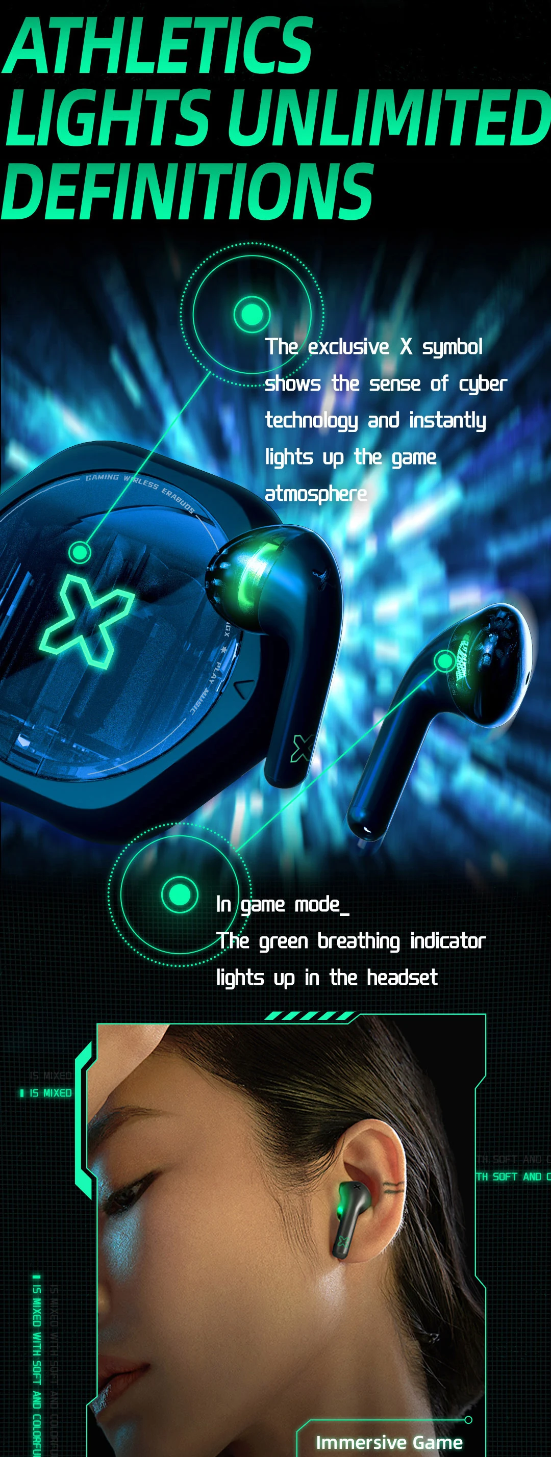 Customize Best Sell Inear Wireless Earphone Bluetooth 5.2 Tws Earbuds