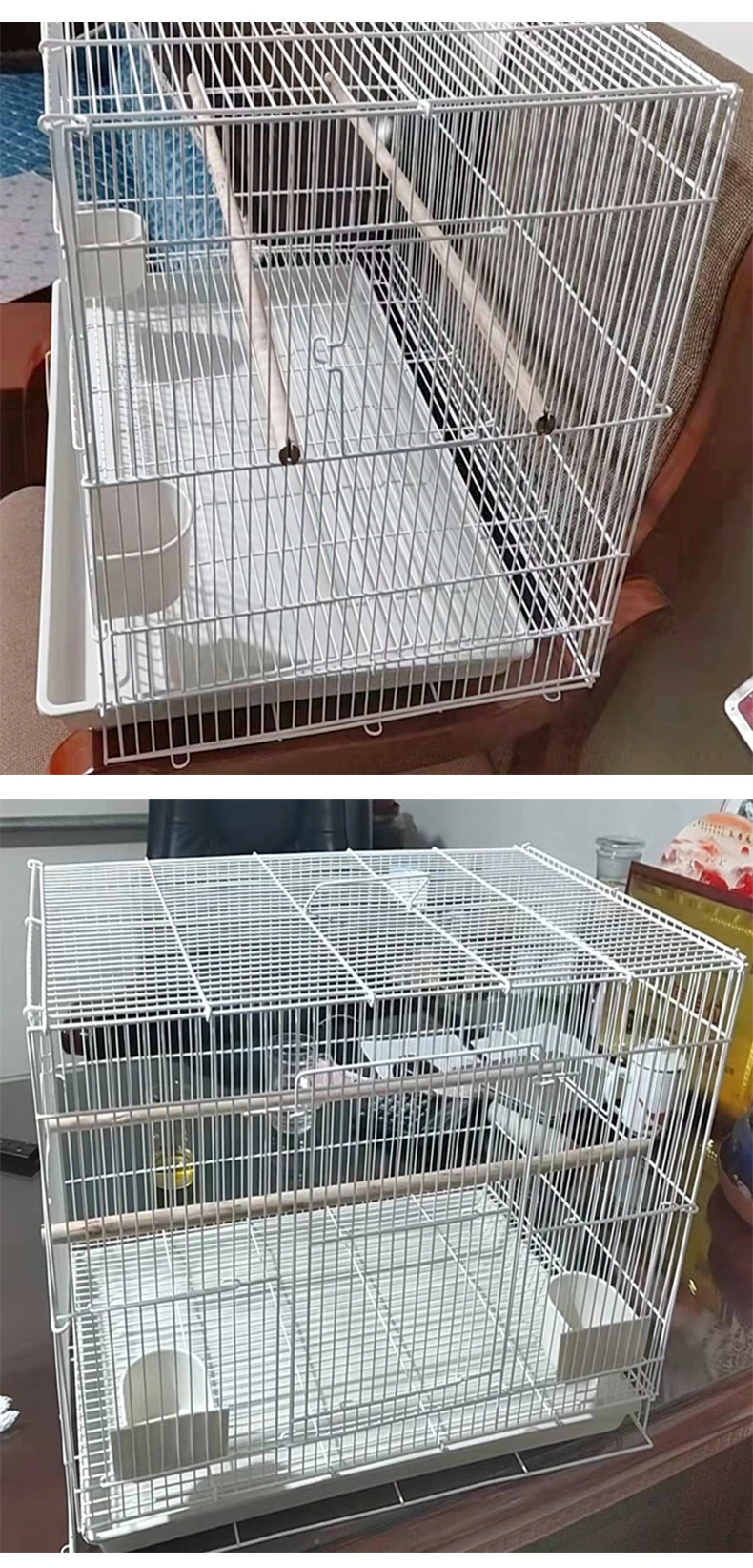 View of Large Bird Cages for Parrots Canary Pet Cage & Carrier Bag