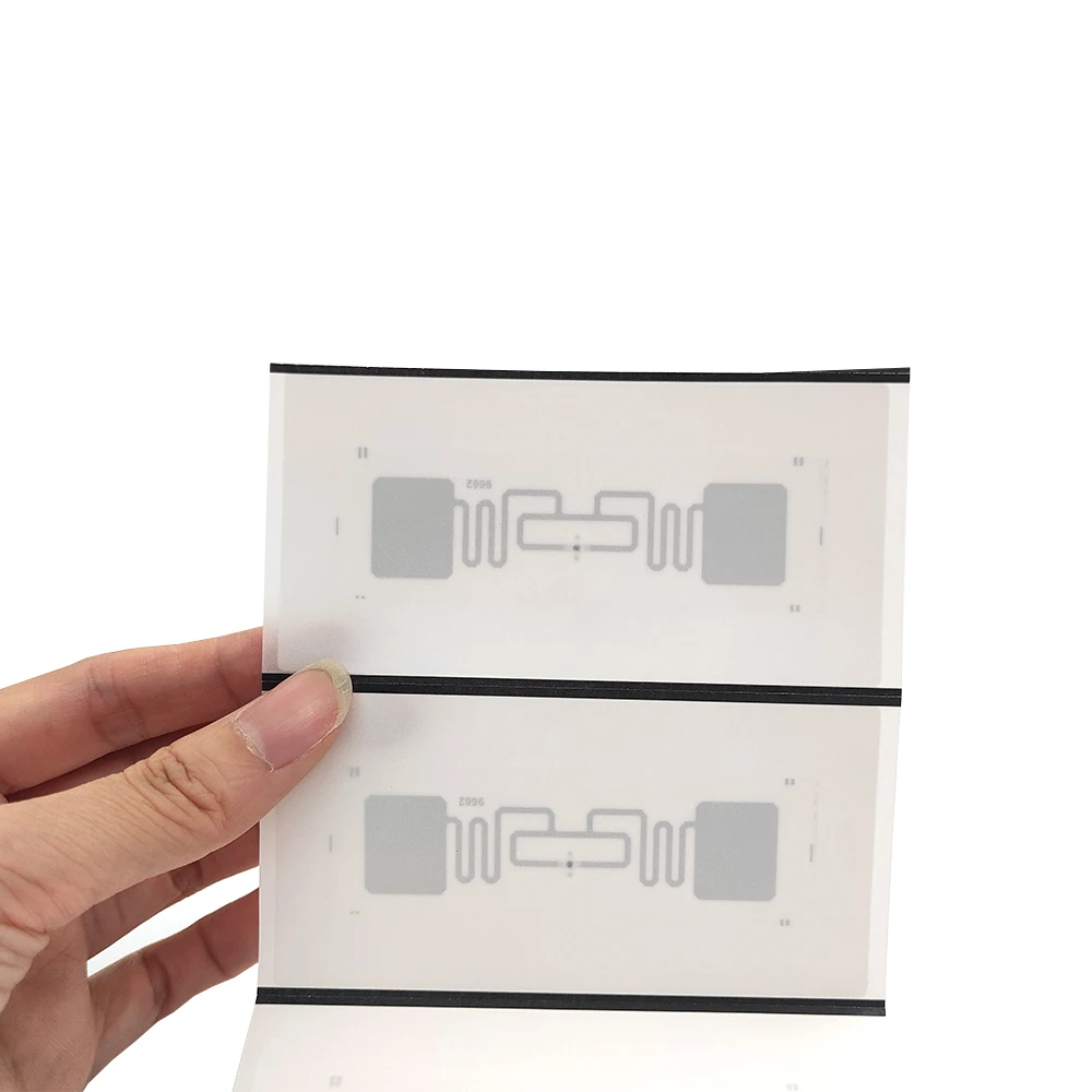 Long Range Passive RFID Mini Tag ISO18000 6C Inlay UHF Rfid Tag Sticker for 860-960MHz Frequency