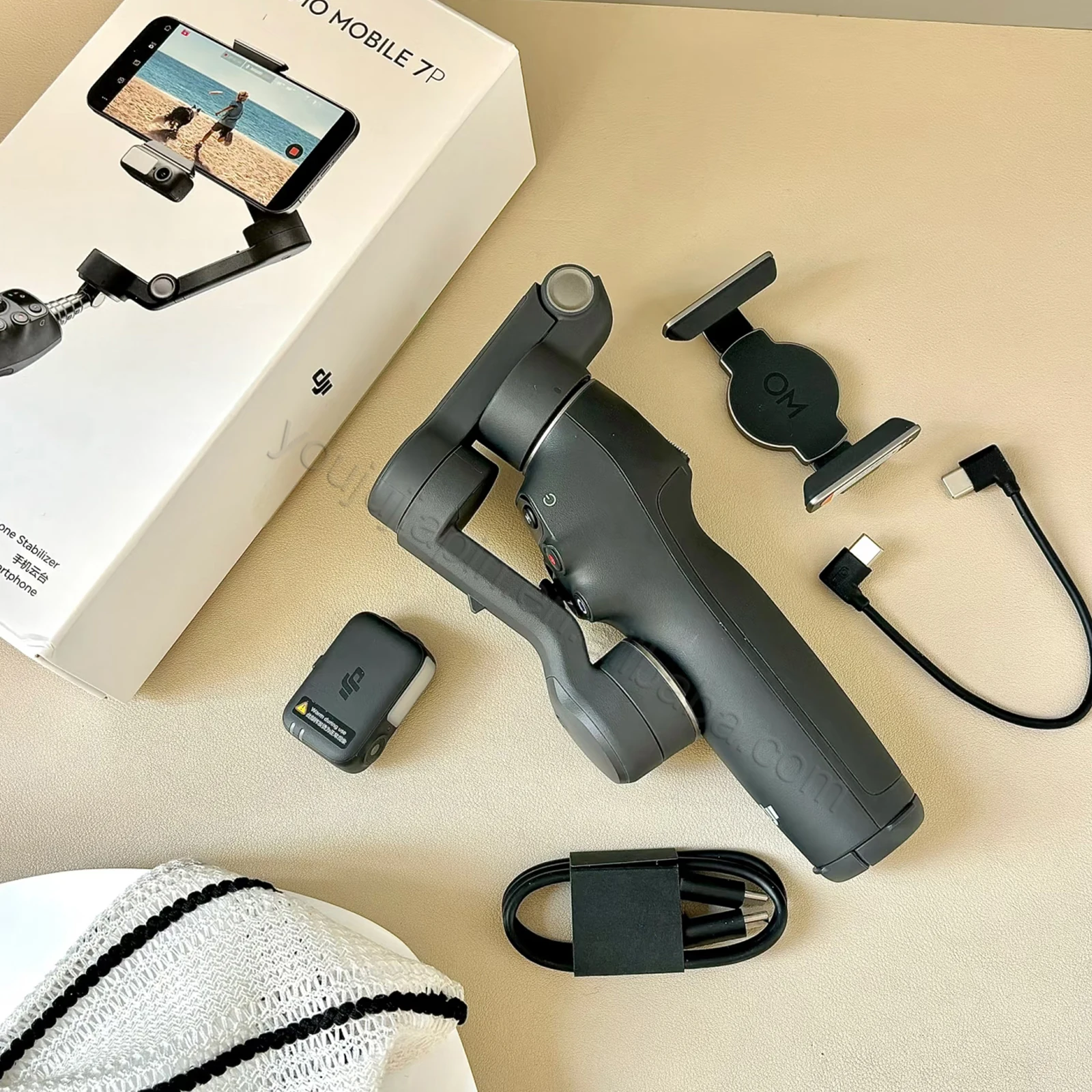 DJI Osmo Mobile 7P Gimbal - Portable 3-Axis Stabilizer with Quick