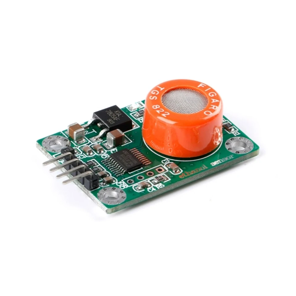 TGS822 alcohol detection sensor module serial port output for measuring ...