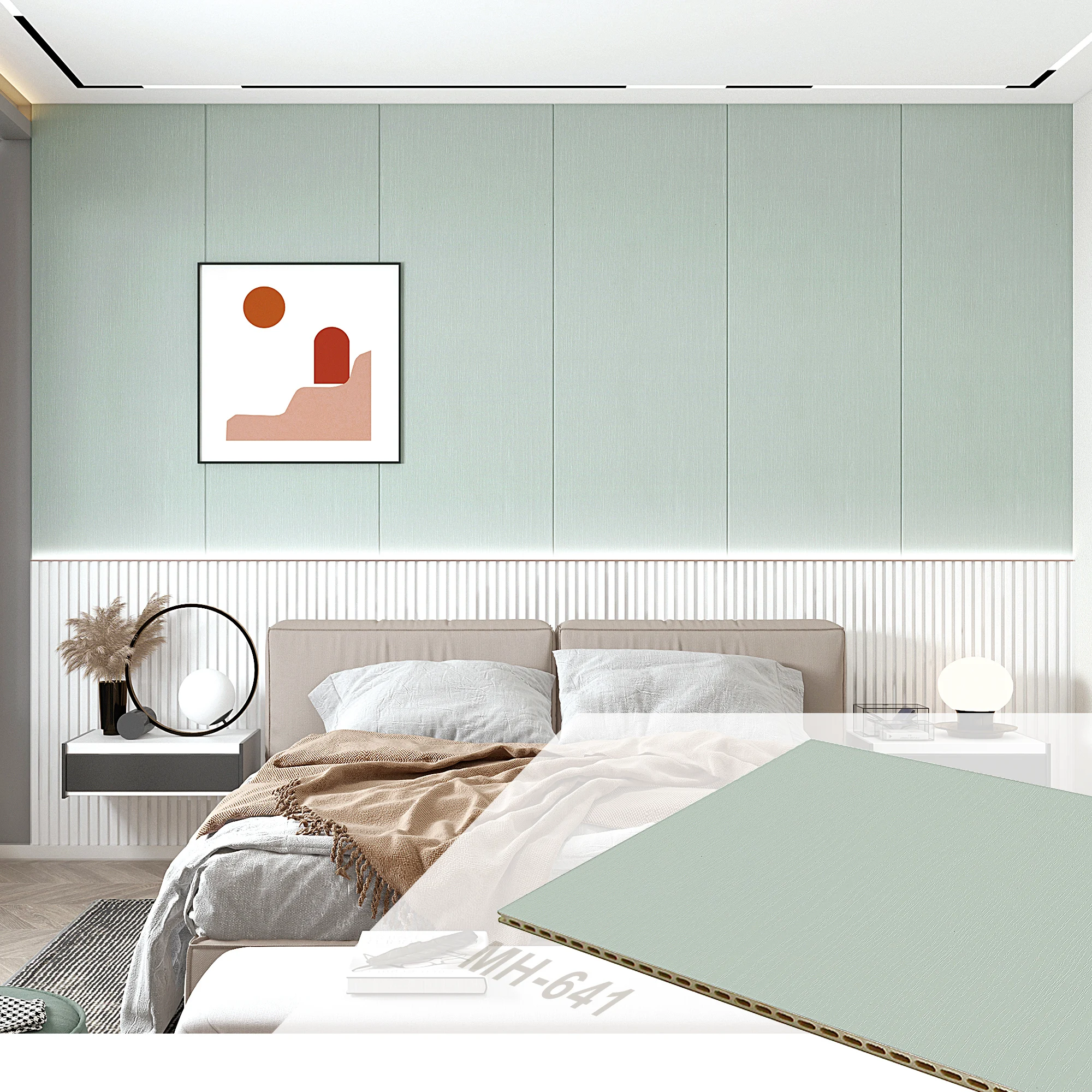 PVC Film Duvar Paneli Dekoratif Duvar Çıkartmaları Sevgili İç Mekan Kaplaması Foshan Fabrikası Renkli Kız Duvar Kaplaması Modern CLASSIC