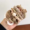 8m white hair ties 10-piece set