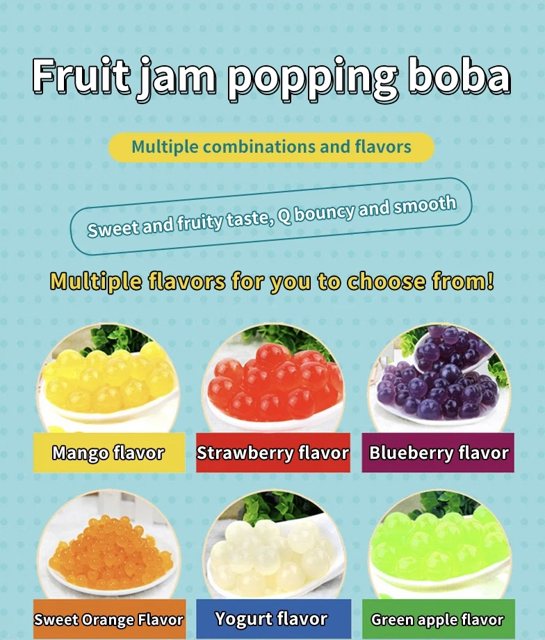 Wholesale Healthy Yoghurt Flavor Popping Boba Juice Boba Bursting Boba