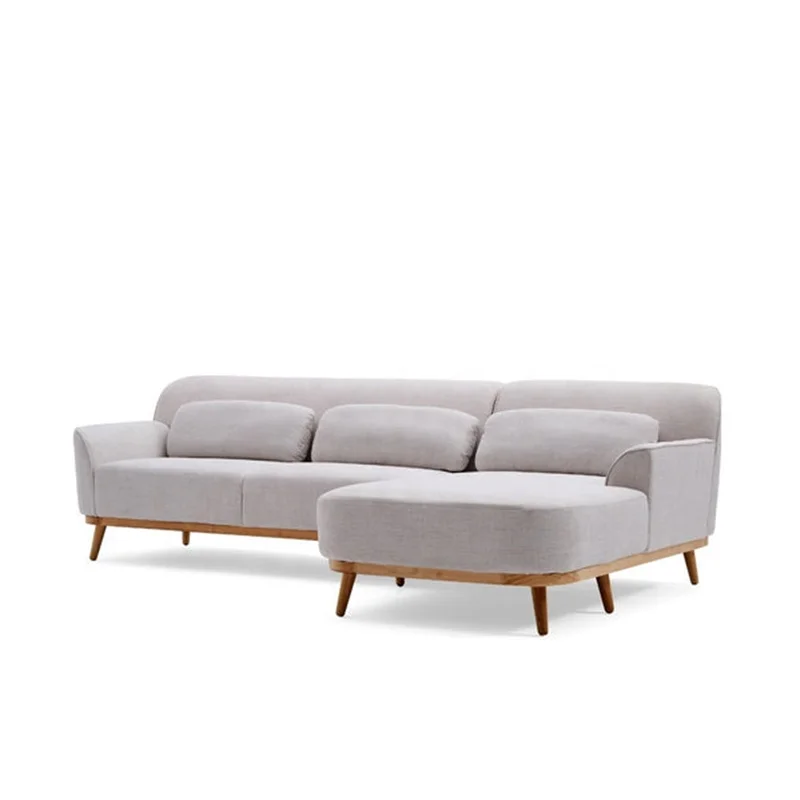 Ghế Sofa Vải Màu Be Phong Cách Sectional Hình Chữ L Hiện Đại Ghế Sofa Phòng Khách Bộ Đồ Nội Thất