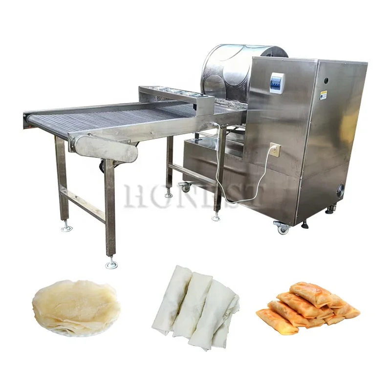 Fully Automatic Tortilla Making Machine / Spring Roll Sheet Making Machine / Pancake Machine Gas Type