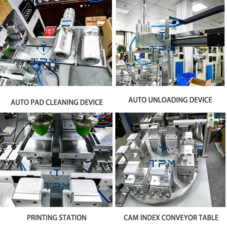 Semi Auto Custom Ink Tray 2 Color for Plastic Bottle Toys Power Bank logo Pad Printing Machine With Shuttle