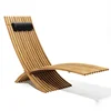 Teak Chaise Lounge Model F