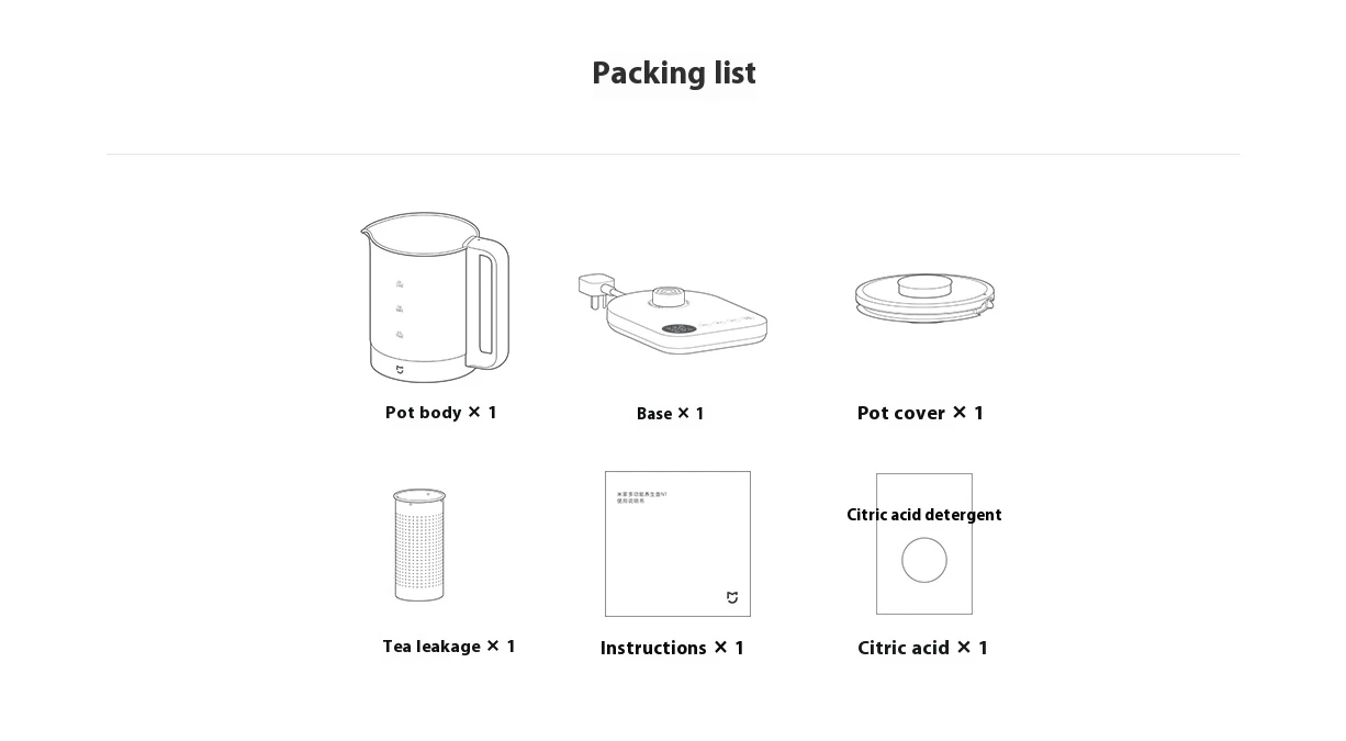 Xiaomi Mijia Multifunctional Health Kettle N1 Electric Pot description image 12