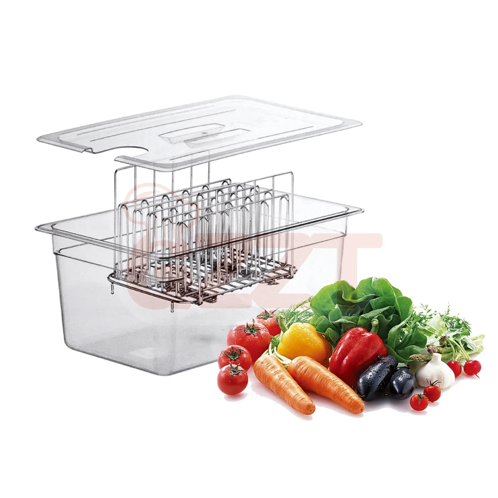 Récipient Sous Vide 11L Pliable à Charnière - Conteneur Transparent Grande Capacité Pour Circulateur Sous Vide Cuisine Maison
