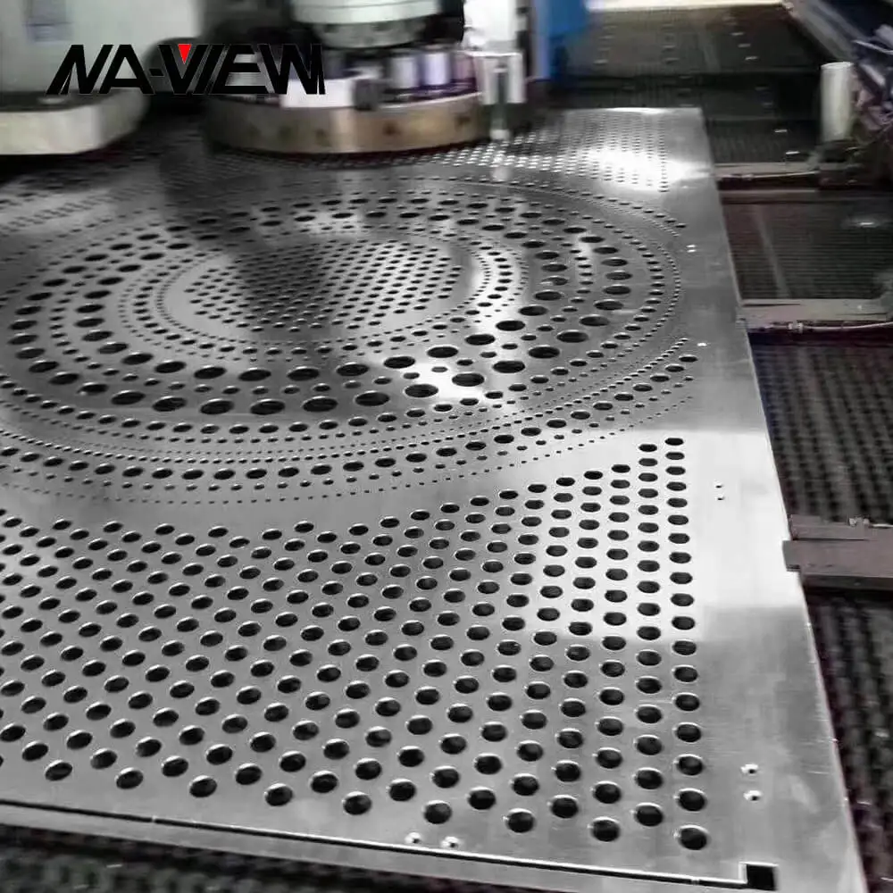 Steel Stainless Steel Decorative Metal Sheets Perforated Patterned Openings Curtain Wall Screen Decoration Welding Available