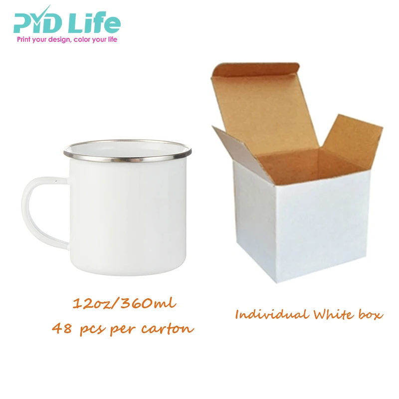 Pydlife Personalized Camping Mug No Minimum Enamel Custom Logo Travel Christmas Sublimation Mug