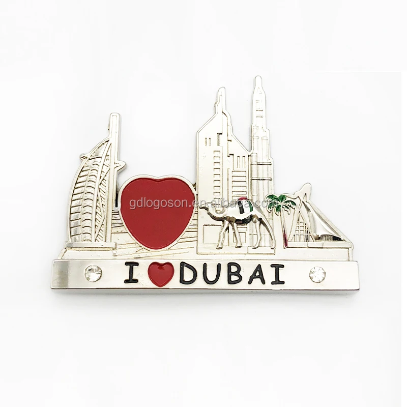 UAE Dubai Landmark Metal Burj Khalifa Shaped Vintage Design Eco-Friendly Nickel Free Chrome Plated Bottle Opener Souvenir Gift