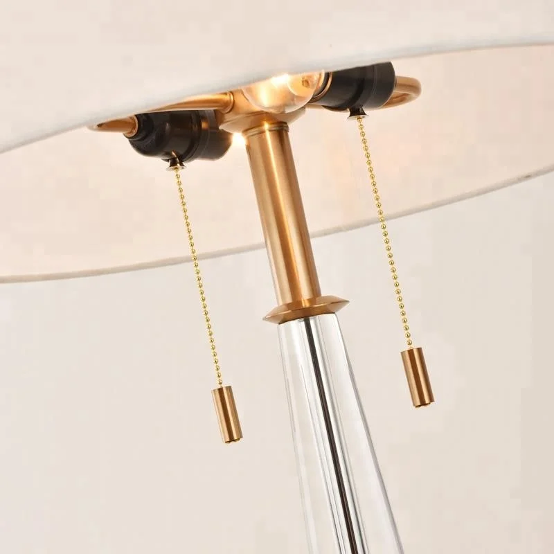 Современная американская тканевая декоративная металлическая перезаряжаемая светодиодная Напольная Лампа для спальни