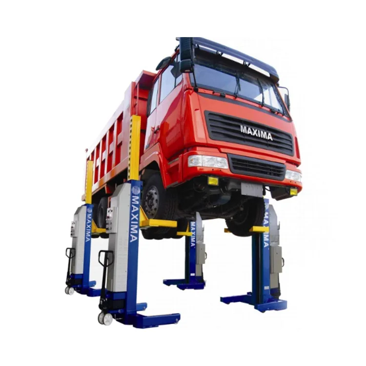 Maxima FC75W Four Column Manual 4 Bridge Car Lift Truck Hoist Bus Hoist Mobile Column Lift Truck Lifting Columns