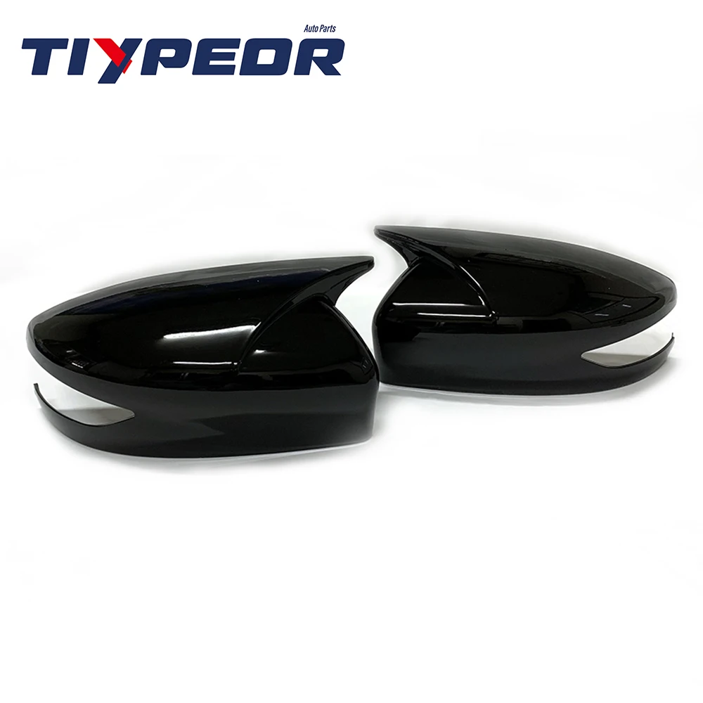 product for nissan sylphy 2012   2019 rearview side mirror cover horn style gloss black auto body spare parts exterior side mirror cover-3