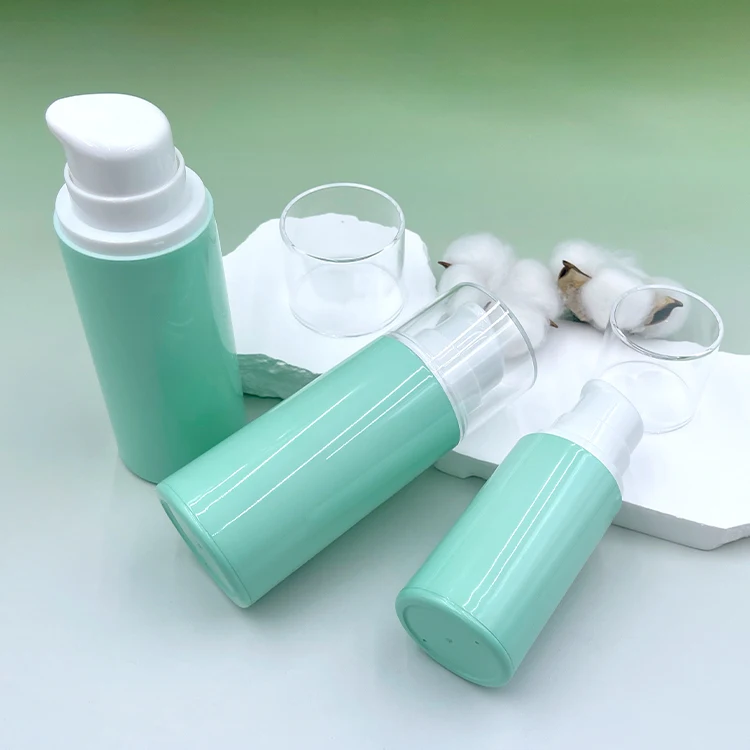 50ml 100ml 120ml  Green Packaging Recycled Airless Cream Pump Bottle PP cosmetic Lotion Bottle