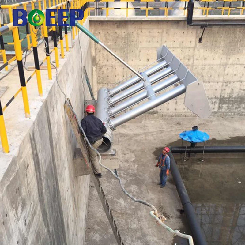 Stainless Steel Mechanical Rotating Decanter Unit for Industrial Wastewater Treatment SBR Process System