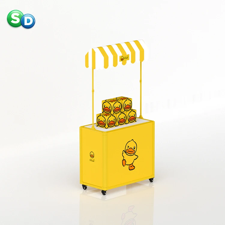 Factory Wholesale Retail Promotion POSM POP POS Multifunction Display Stand Table Mobile Display Stall Racks